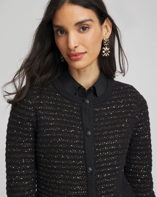 Shine Cropped Cardigan - image 4